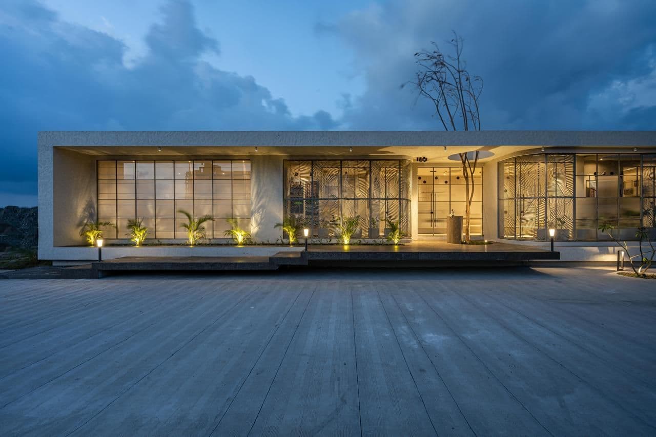 A SYNC project — evening facade
